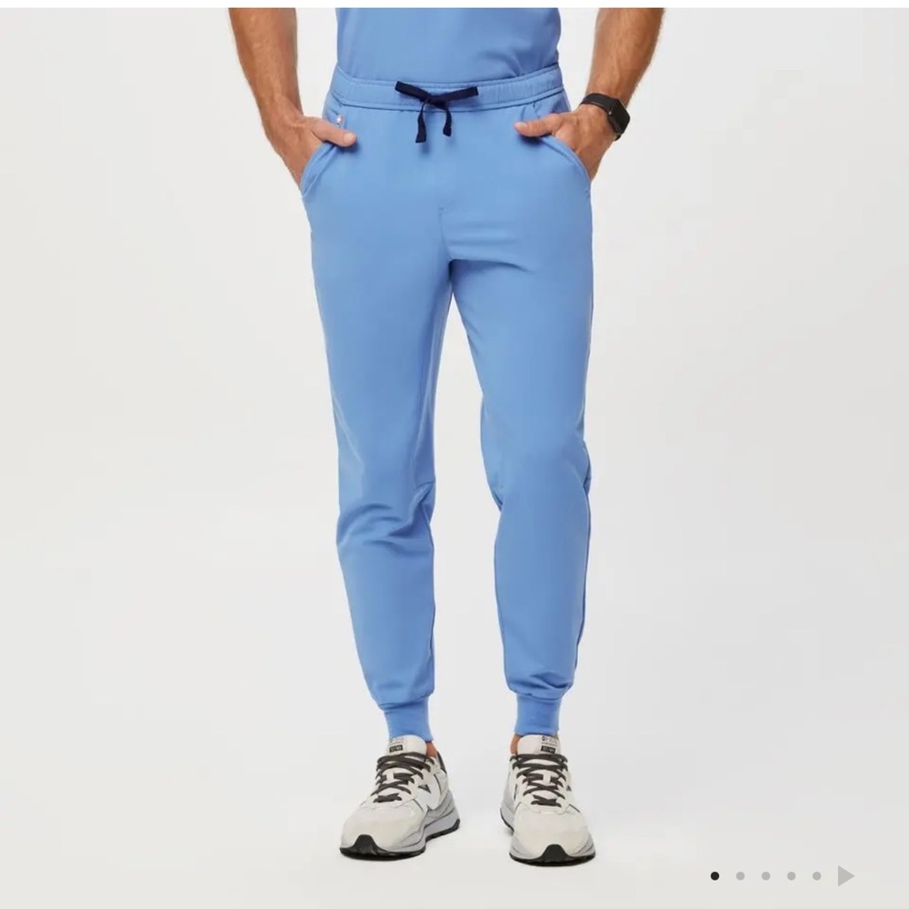 Figs Men’s Ceil Blue Tansen Jogger Scrub Pants Large